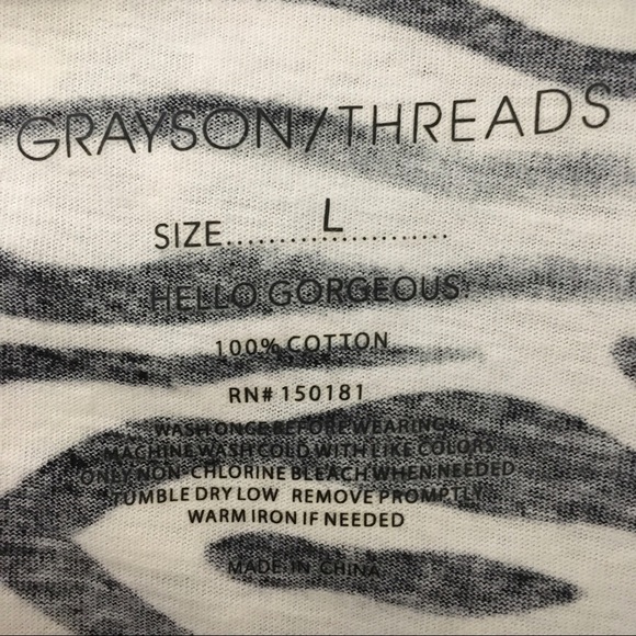 Grayson Threads zebra striped crop top - Picture 9 of 9